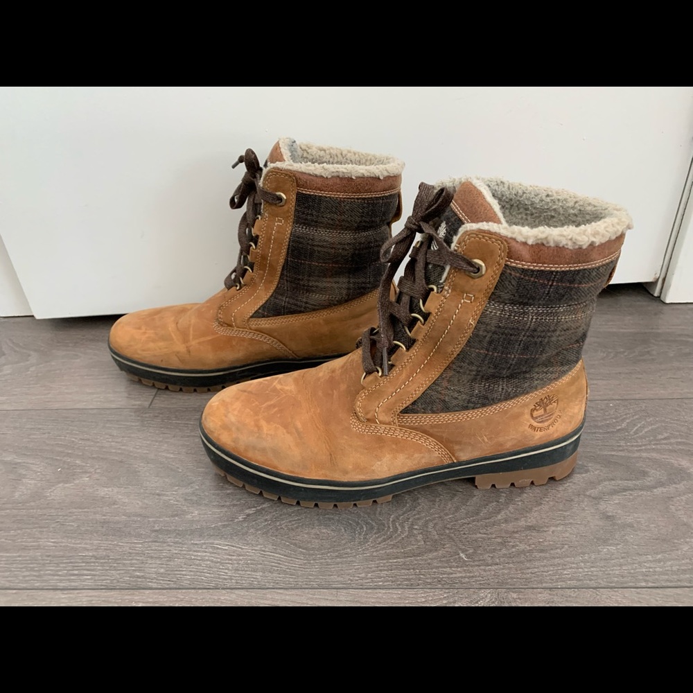 Timberland Brown and Tan Men's Boots